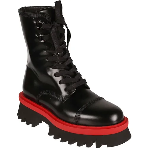 Chunky Combat Boots , female, Sizes: 4 UK, 3 UK, 6 UK - Salvatore Ferragamo - Modalova