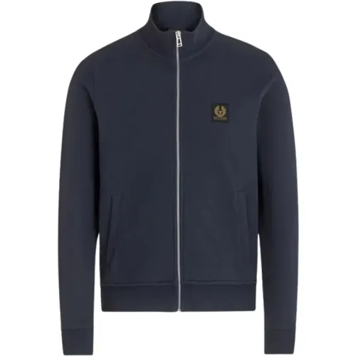 Sweatshirt mit durchgehendem Reißverschluss Dunkle Tinte , Herren, Größe: L - Belstaff - Modalova