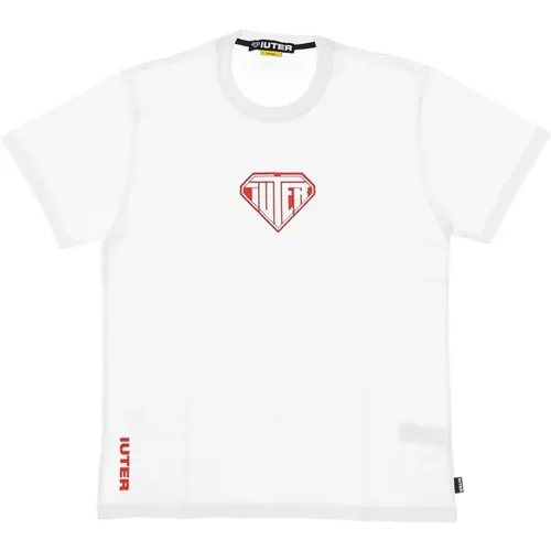 Weißes Logo Tee Kurzarm T-Shirt - IUTER - Modalova