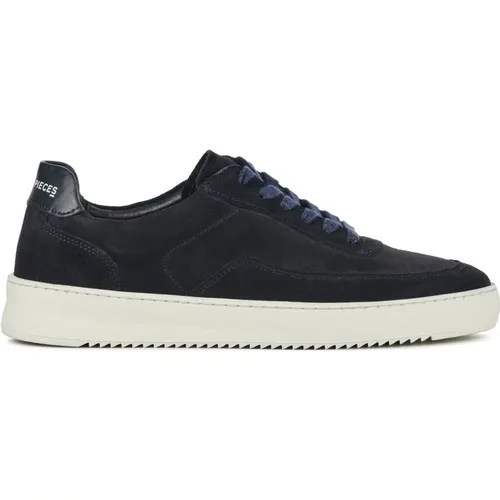 Blaue Wildleder Sneakers , Herren, Größe: 41 EU - Filling Pieces - Modalova