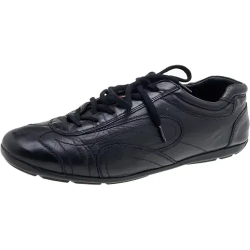 Pre-owned Leather sneakers , female, Sizes: 10 1/2 UK - Prada Vintage - Modalova