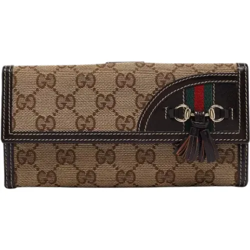 Pre-owned Canvas wallets , female, Sizes: ONE SIZE - Gucci Vintage - Modalova