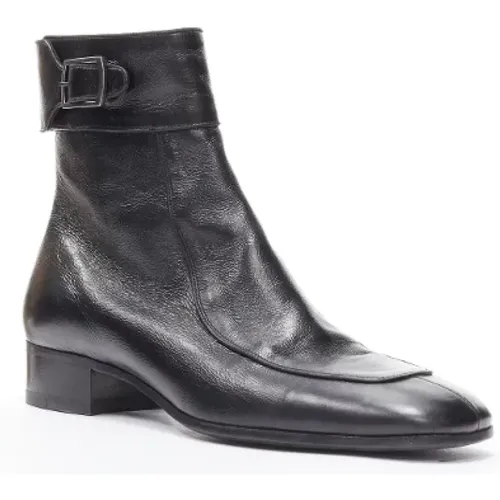 Pre-owned Leather boots , female, Sizes: 9 UK - Saint Laurent Vintage - Modalova
