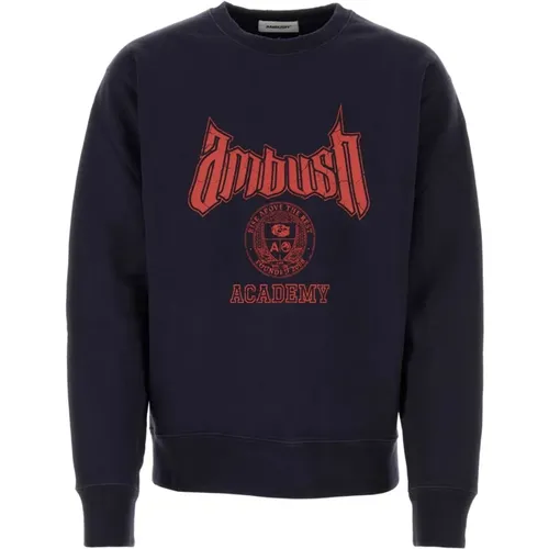 Mitternachtsblauer Pullover aus Baumwollmischung , Herren, Größe: S - AMBUSH - Modalova