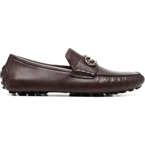 Ferragamo Flat shoes , male, Sizes: 6 1/2 UK, 9 1/2 UK, 8 1/2 UK, 8 UK, 10 UK, 7 1/2 UK, 7 UK - Salvatore Ferragamo - Modalova