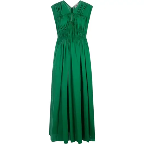 Grünes Baumwollmischung Midi Kleid , Damen, Größe: XS - Diane Von Furstenberg - Modalova