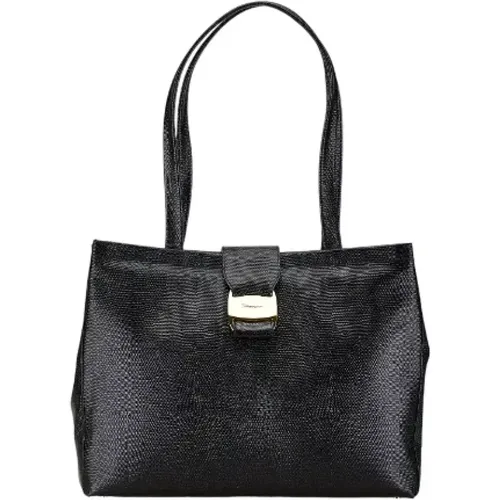 Pre-owned Leder Schultertasche , Damen, Größe: ONE Size - Salvatore Ferragamo Pre-owned - Modalova