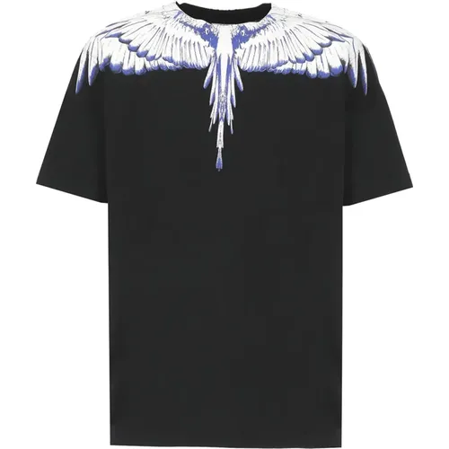 Icon Wings Print T-shirt , male, Sizes: 2XL, XL - Marcelo Burlon - Modalova