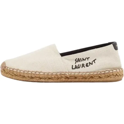 Pre-owned Canvas flats , female, Sizes: 3 1/2 UK - Yves Saint Laurent Vintage - Modalova