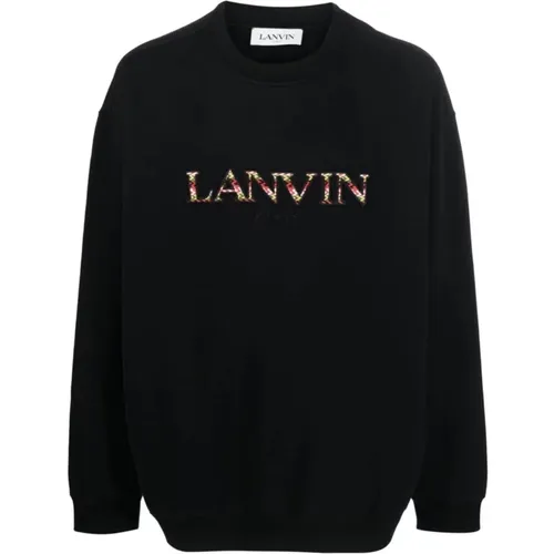 Schwarzer Logo-Sweatshirt Aw23 - Lanvin - Modalova