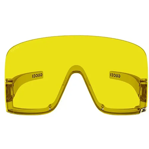Gelbe Orange Sonnenbrille für Frauen - Gucci - Modalova