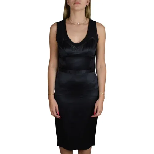 Schwarzes Seidenkleid für besondere Anlässe - Dolce & Gabbana - Modalova