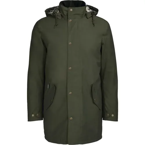 Detachable Hood Mac Jacket with Quilted Lining , male, Sizes: L, S, M, XL - Barbour - Modalova