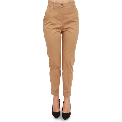 Slim-fit Trousers , female, Sizes: L, S, XL, 2XS - Nenette - Modalova