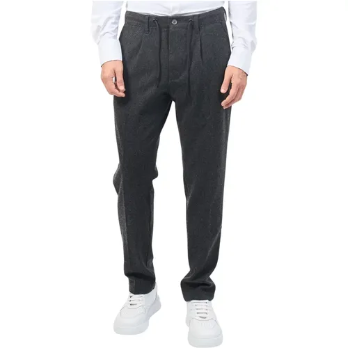 Graue Hose mit Kordelzug und Taschen , Herren, Größe: W30 - YES ZEE - Modalova