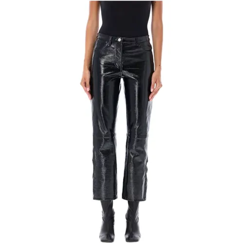 Vinyl Pants High-Waist Straight-Leg , female, Sizes: M - Courrèges - Modalova