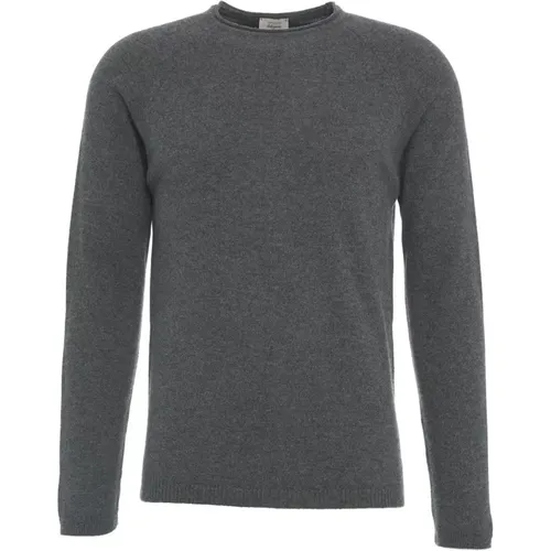 Luxuriöser Cashmere-Strick Grau Aw24 , Herren, Größe: M - Daniele Fiesoli - Modalova