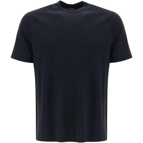 Merino Wolle Raglan T-shirt Männer , Herren, Größe: M - Ermenegildo Zegna - Modalova