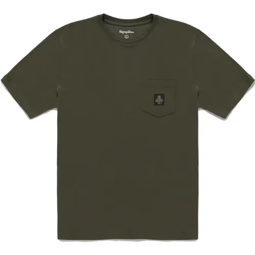 Baumwoll-T-Shirt mit Logo-Tasche - RefrigiWear - Modalova
