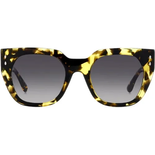 Butterfly Sunglasses Yellow Tortoise Grey Degrade , female, Sizes: 53 MM - Isabel marant - Modalova