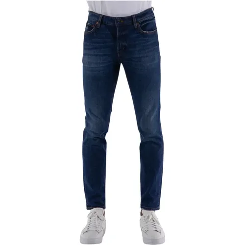 Slim Fit Blaue Jeans , Herren, Größe: W32 - Haikure - Modalova