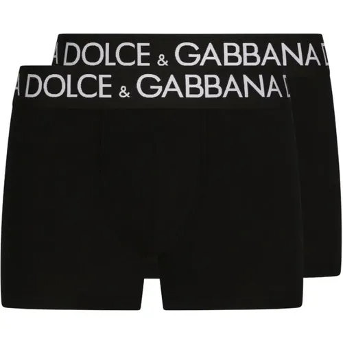 Nero Regular Boxer Briefs - Dolce & Gabbana - Modalova