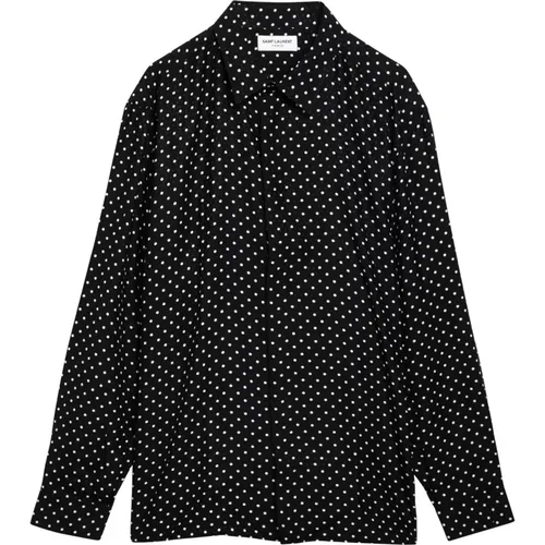 Long Sleeve Shirt , male, Sizes: M, XL - Saint Laurent - Modalova