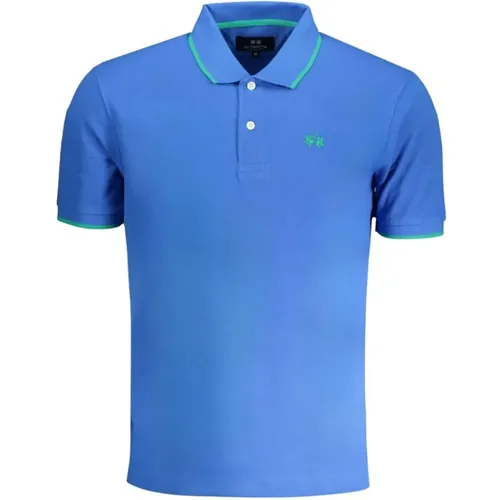 Cotton Polo Shirt with Short Sleeves , male, Sizes: 2XL, XL, M, S, L, 3XL - LA MARTINA - Modalova