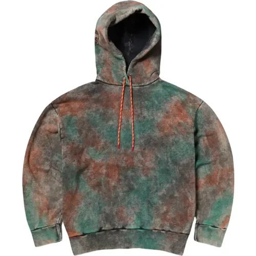 Multicolour Hooded Sweater , male, Sizes: S - Aries - Modalova