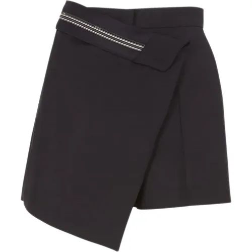 Schwarze High-Waisted Tailored Shorts - Fendi - Modalova