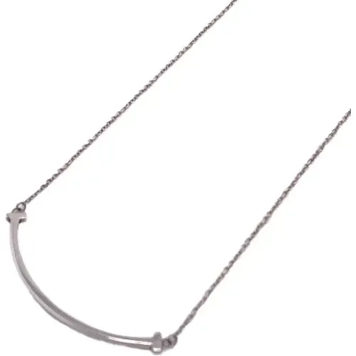 Pre-owned Silver necklaces , female, Sizes: ONE SIZE - Tiffany & Co. Pre-owned - Modalova