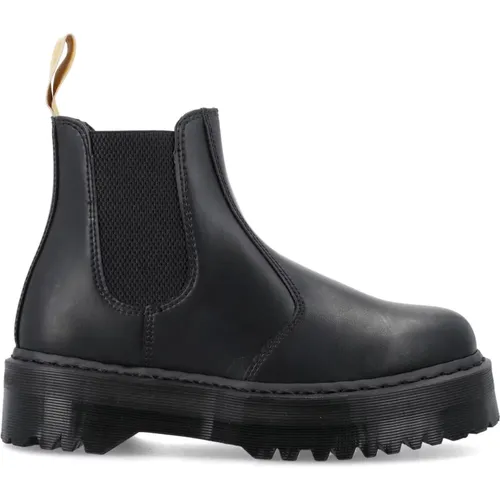 Schwarze vegane Plateau-Chelsea-Stiefel , Herren, Größe: 39 EU - Dr. Martens - Modalova