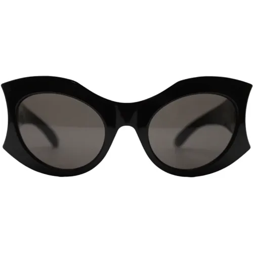 Round Sunglasses with Grey Lenses , female, Sizes: ONE SIZE - Balenciaga - Modalova