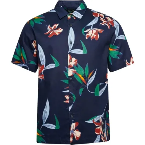 Retro-Hawaiihemd mit kurzen Ärmeln , Herren, Größe: S - Superdry - Modalova