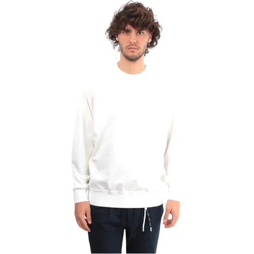 Weißer Rundhalsausschnitt Sweatshirt Wabenstoff , Herren, Größe: XL - People of Shibuya - Modalova