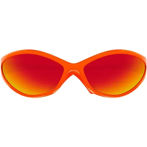 Rote Sonnenbrille für Frauen , Damen, Größe: ONE Size - Balenciaga - Modalova