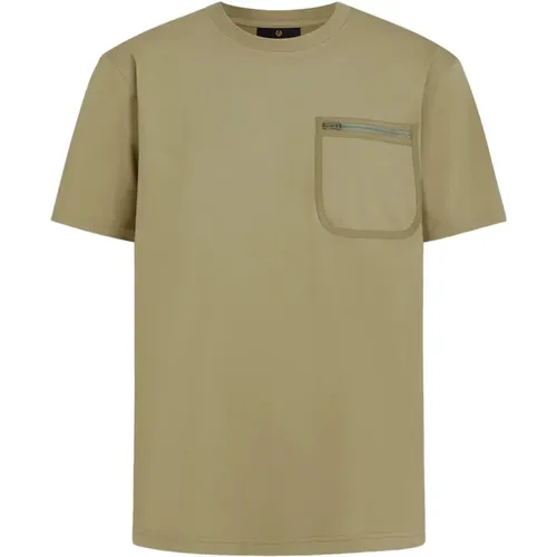 Transit T-Shirt in Aloe Color , male, Sizes: M - Belstaff - Modalova