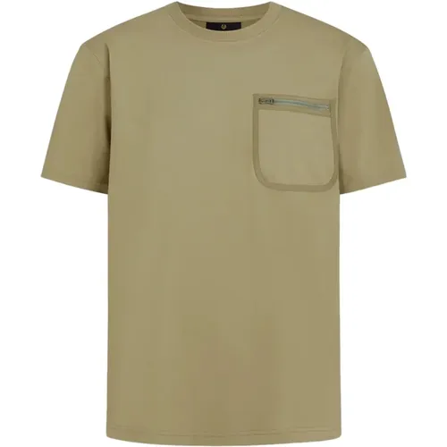 Transit T-Shirt in Aloe Color , male, Sizes: S, XL, 2XL, L, M - Belstaff - Modalova