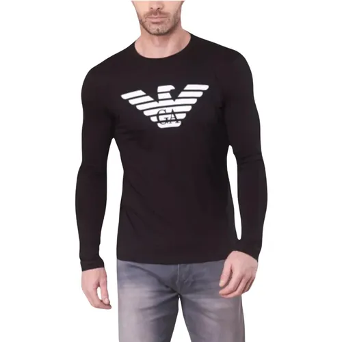 Long Sleeve T-Shirt , male, Sizes: S, M - Emporio Armani - Modalova