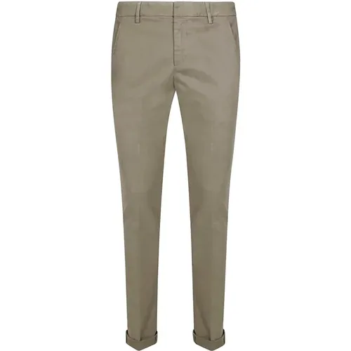 Schmale Chino Hose mit Gesäßtaschen , Herren, Größe: W29 - Dondup - Modalova