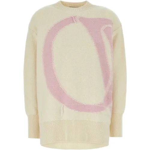 Ivory Wool Sweater Off White - Off White - Modalova