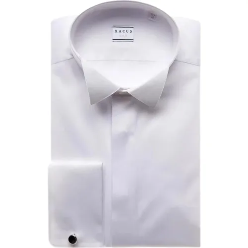 Diplomatic Neck Formal Shirt , male, Sizes: S, M, L - Xacus - Modalova