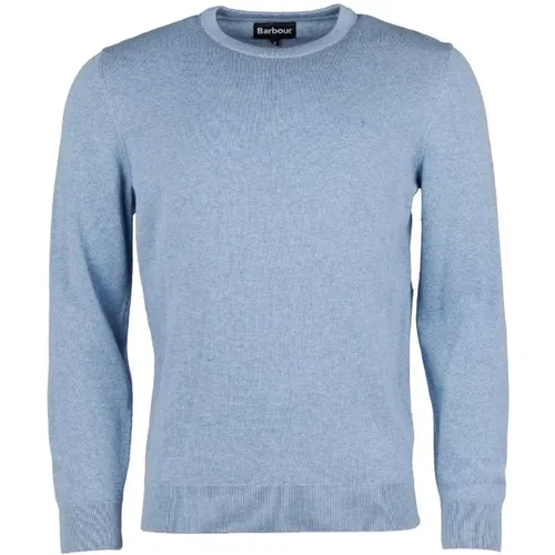 Pima Crew Neck Baumwollpullover , Herren, Größe: M - Barbour - Modalova