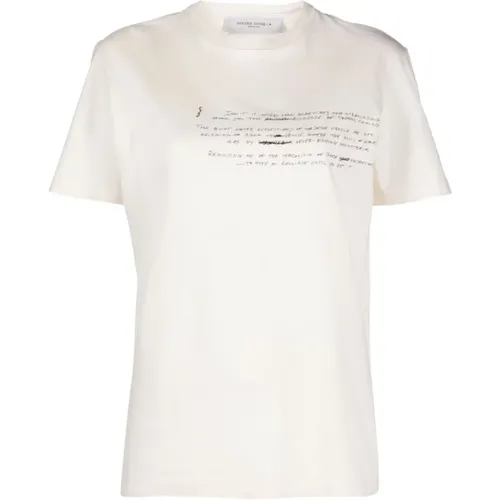 Heritage Journey Regular T-Shirt , female, Sizes: L, M, S - Golden Goose - Modalova