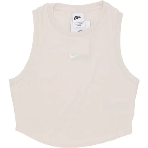 Essentials Ribbed Tank Top Lt Orewood , female, Sizes: M, S, L - Nike - Modalova