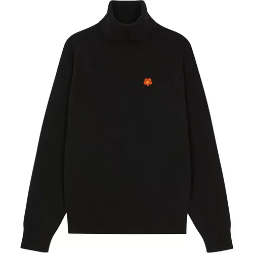 Flower Turtleneck , male, Sizes: XL, M - Kenzo - Modalova