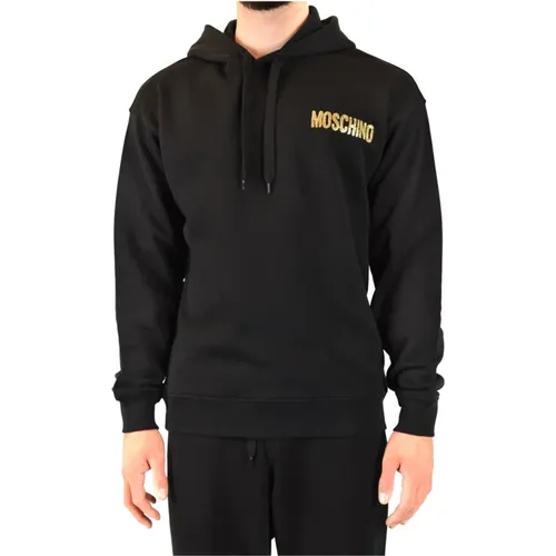 Elegant Hooded Sweatshirt , male, Sizes: L - Moschino - Modalova