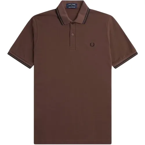 Klassisches Poloshirt mit Doppelstreifen - Fred Perry - Modalova