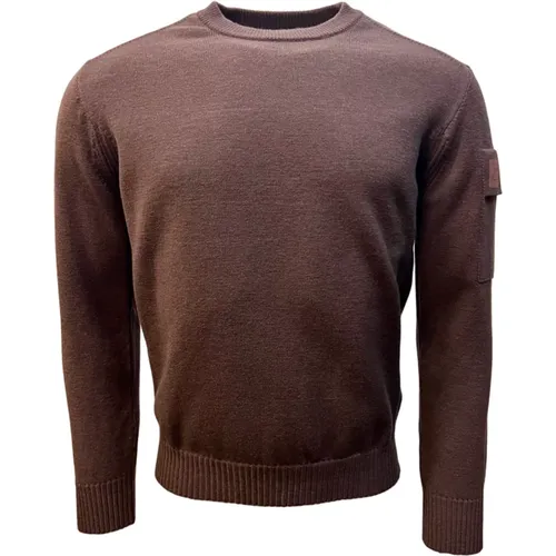 Urban Merino Crew Neck Pullover Braun , Herren, Größe: M - C.P. Company - Modalova