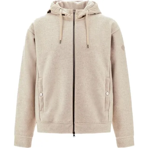 Beige Wollkapuzenjacke Herno - Herno - Modalova